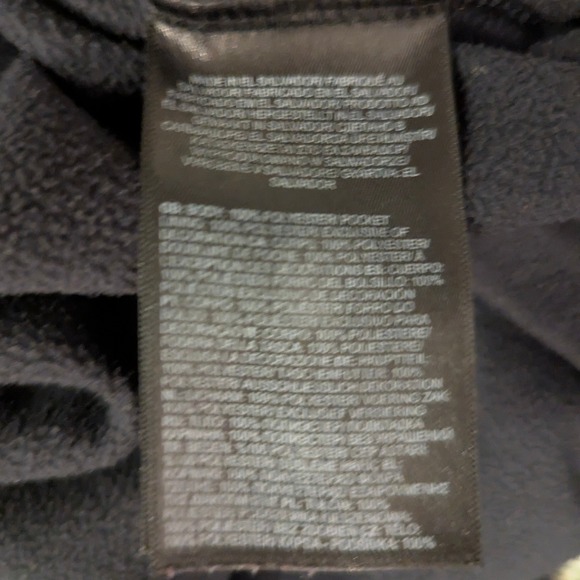 The North Face Fleece Hoodie Youth XL 18/20 Black Full Zip Gorpcore Jacket - Picture 8 of 8